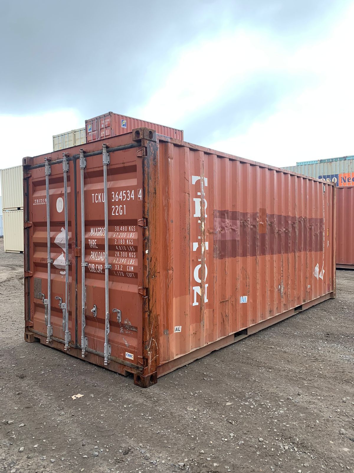 Container marítimo Dry bruto de 6 metros