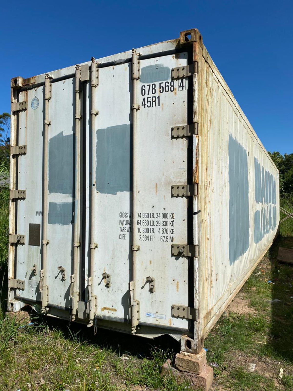 Container marítimo Reefer de 12 metros
